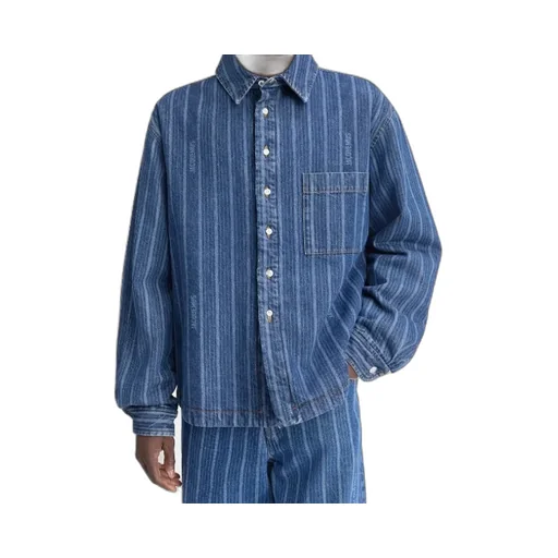 Logo Embroidered Denim Shirt