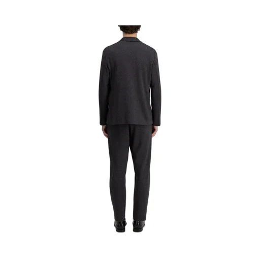 Long-Sleeved Wool Suit Coat
