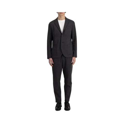Long-Sleeved Wool Suit Coat