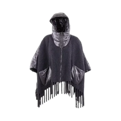 Hooded Fringed Coat
