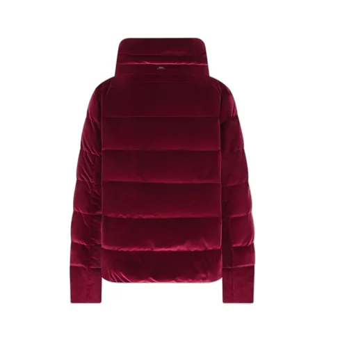 Quilted Long-Sleeved Down Jacket