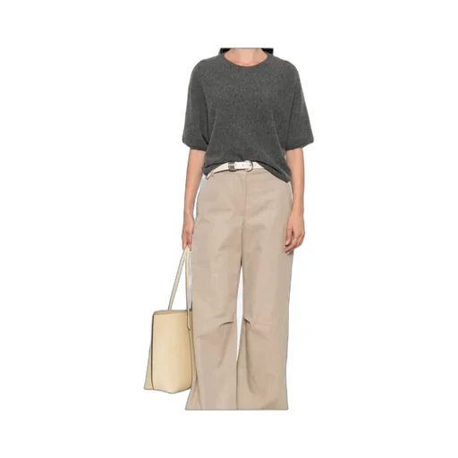 Short-Sleeve Cashmere Top