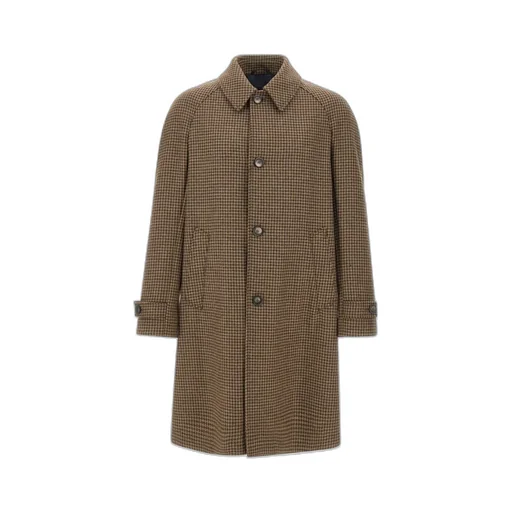 Houndstooth Button Coat