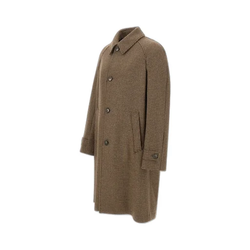 Houndstooth Button Coat