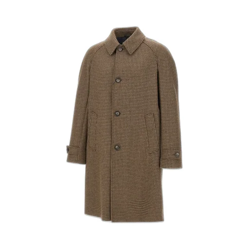 Houndstooth Button Coat