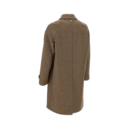 Houndstooth Button Coat