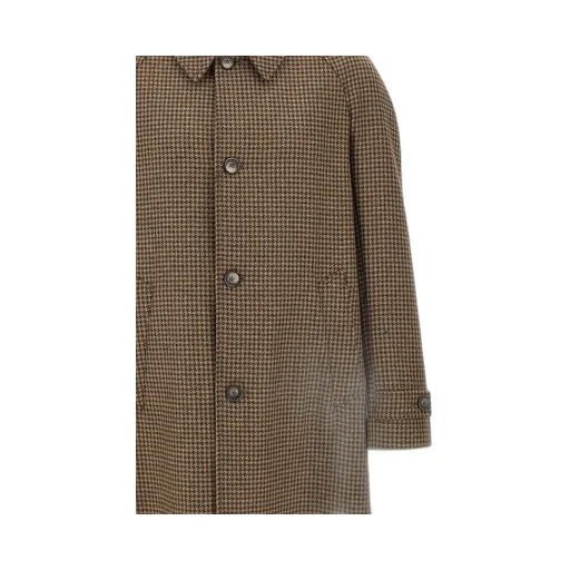 Houndstooth Button Coat