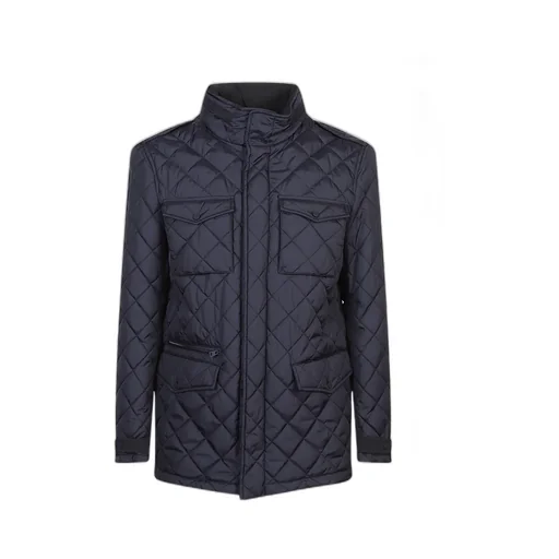 Quilted Flap-Pocket Puffer Jacket