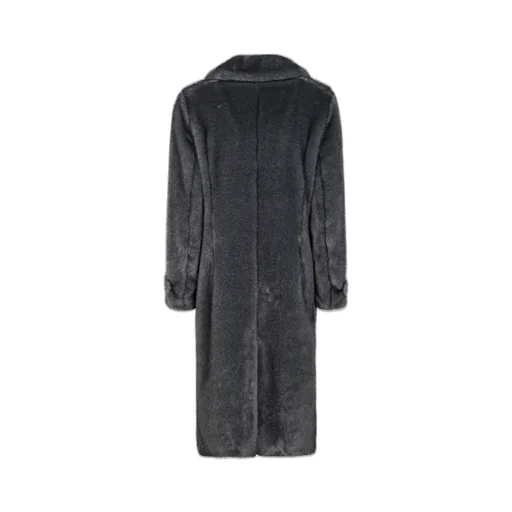 Lapel-Collar Single-Breasted Coat