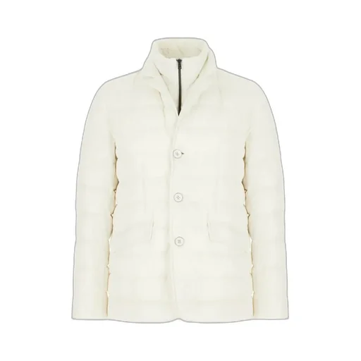 Quilted Button-Fastening Padded Jacket