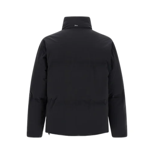 Zipped Quilted High-Neck Down Jacket