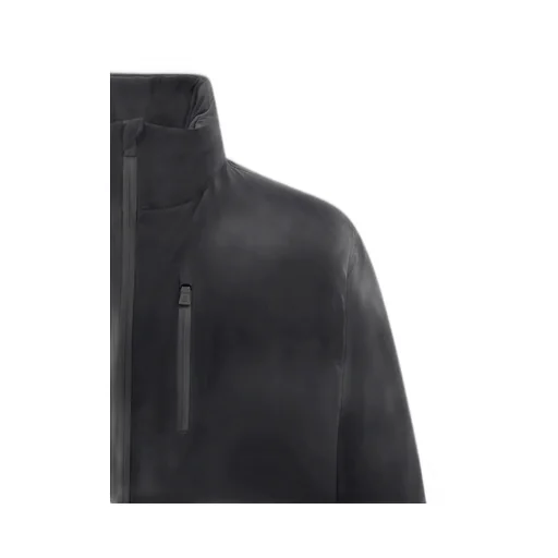 Zipped Quilted High-Neck Down Jacket