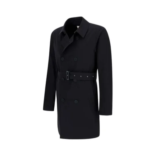 Double-Breasted Belted Trench Coat