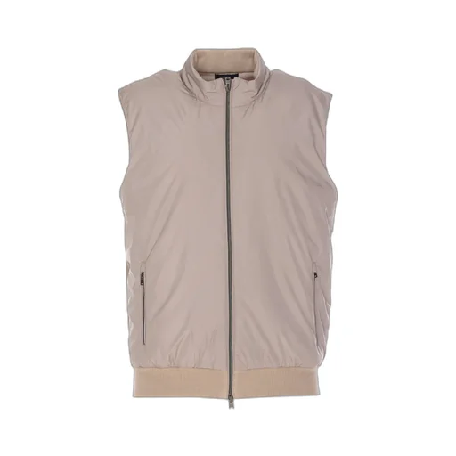 High-Neck Zipped Gilet