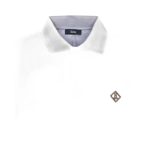 Logo Embroidered Basic Polo Shirt