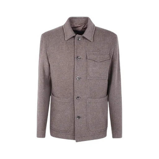 Button-Fastening Patch-Pocket Jacket