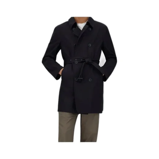 Double-Breasted Belted Trench Coat