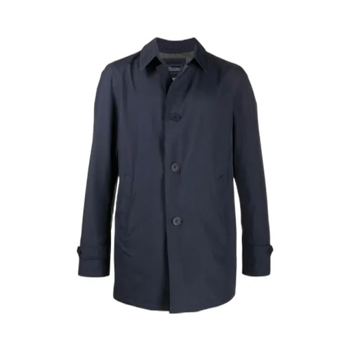Point-Collar Button-Through Coat