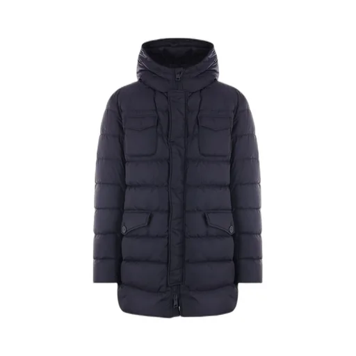 Hooded Quilted Down Coat