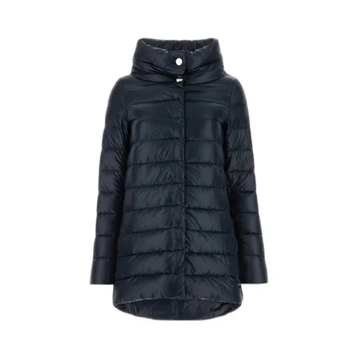 Amelia Quilted High-Neck Coat