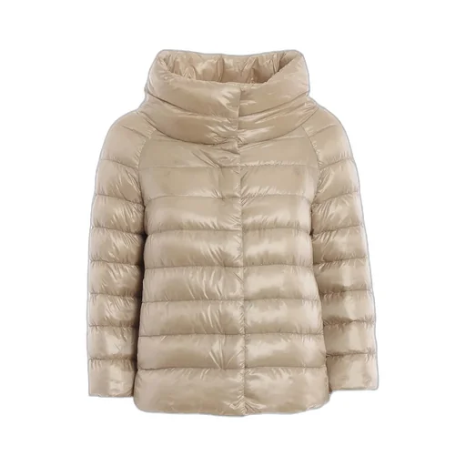 Ultralight Quilted High-Shine Puffer Jacket