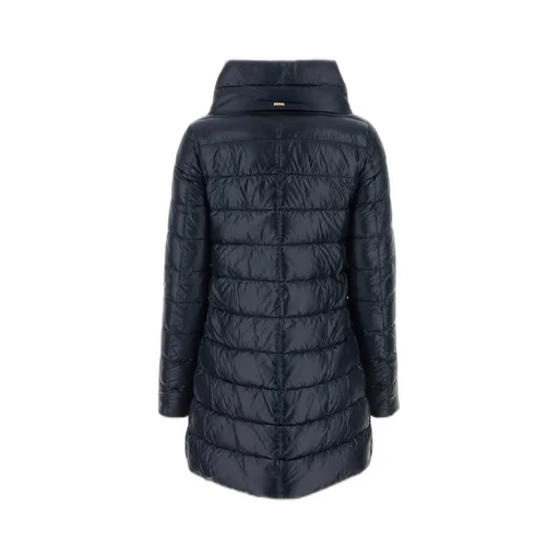 Amelia Quilted High-Neck Coat