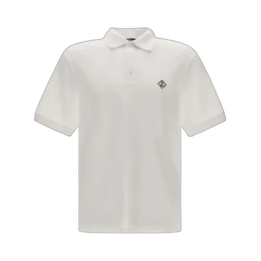 Logo Embroidered Basic Polo Shirt