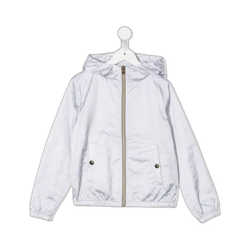Monogram Print Hooded Jacket