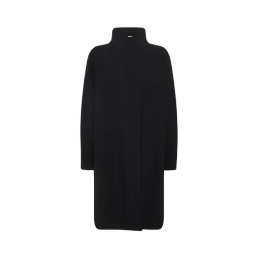 High-Neck Long Sleeved Coat
