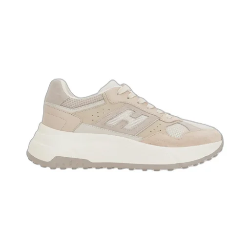 Panelled Lace-Up Sneakers