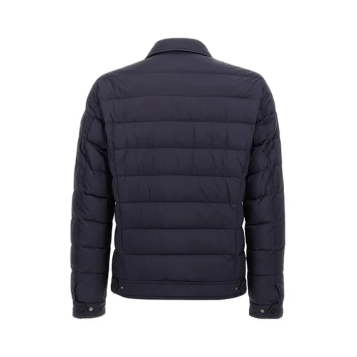 Snap-Buttoned Quilted Down Jacket