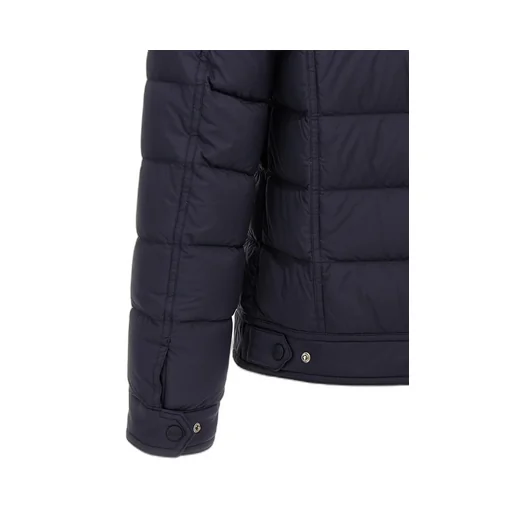 Snap-Buttoned Quilted Down Jacket