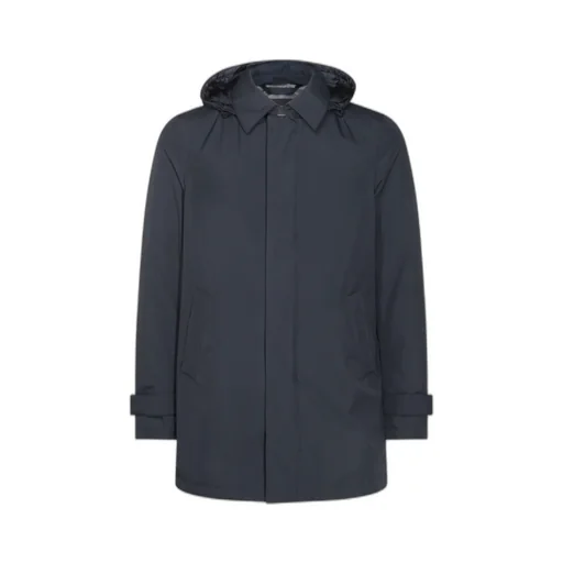 Gore-Tex Logo-Printed Drawstring Hooded Coat