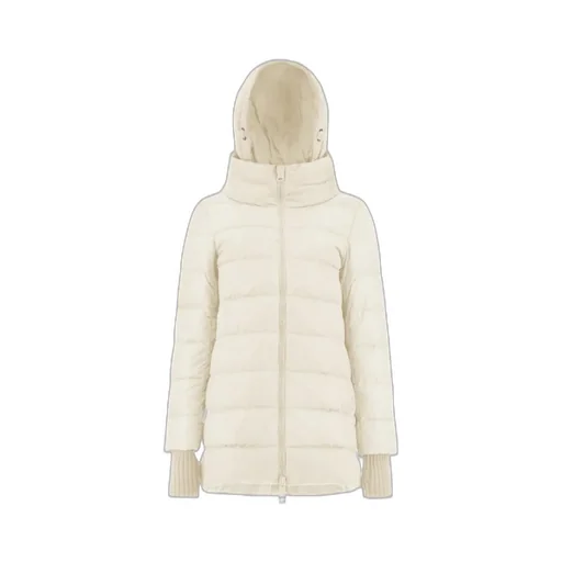 Zip-Up Hooded Down Jacket