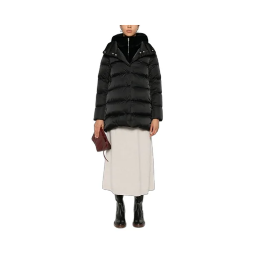 Hooded Quilted Down Coat