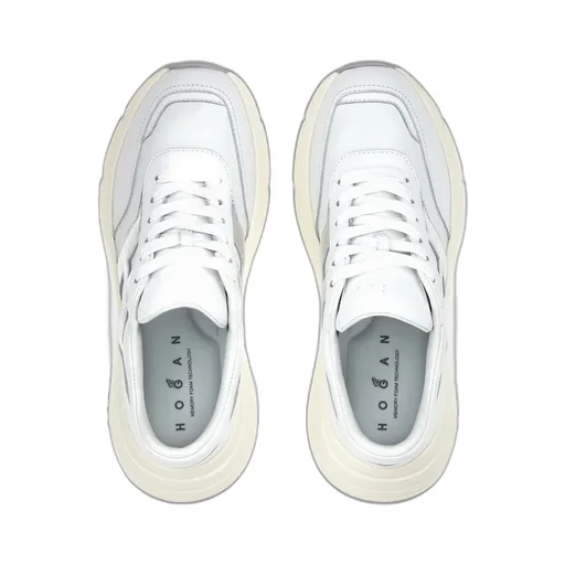 Logo Patch Round Toe Sneakers