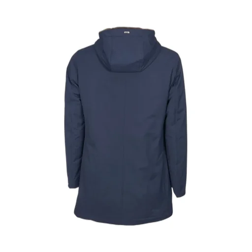 High-Neck Hooded Coat