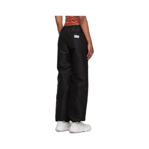 Logo Patch Wide Leg Pants