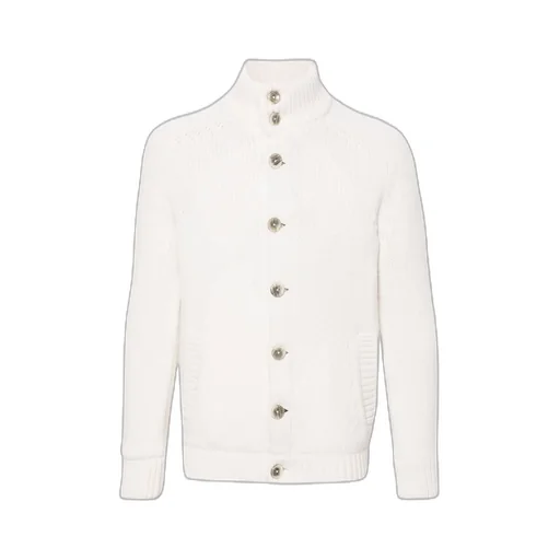High Neck Knitted Bomber Jacket
