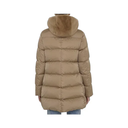 Hooded Quilted Down Coat