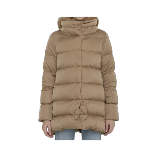 Hooded Quilted Down Coat