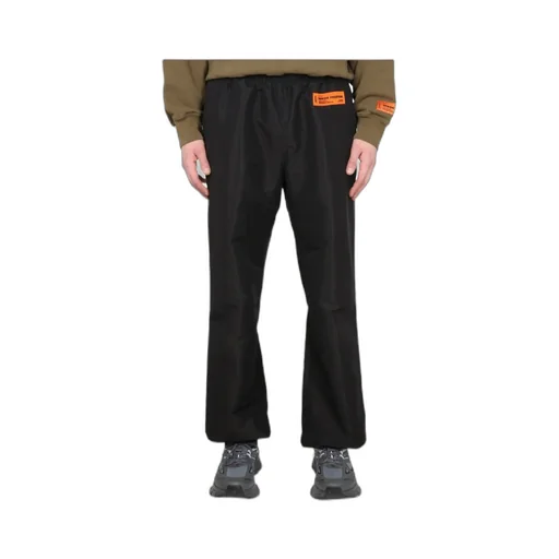 Logo Patch Wide Leg Pants
