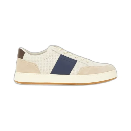 Logo Embossed Lace-Up Sneakers