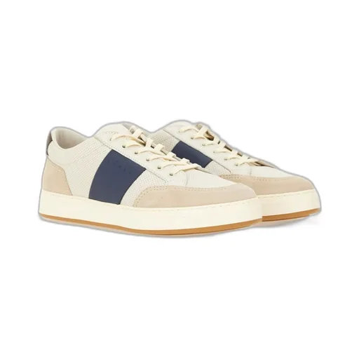 Logo Embossed Lace-Up Sneakers