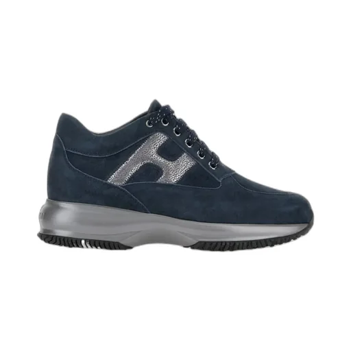 Interactive Round Toe Lace-Up Sneakers