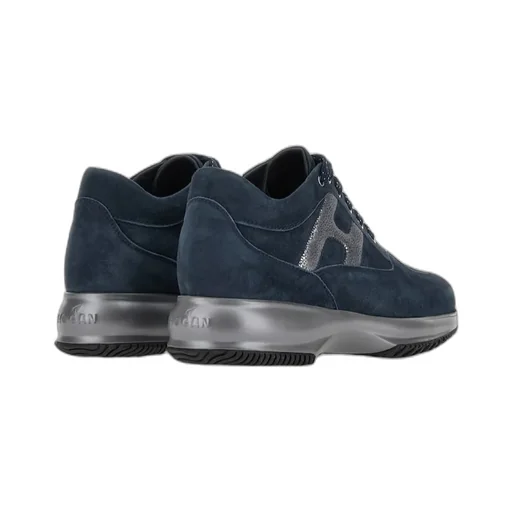 Interactive Round Toe Lace-Up Sneakers