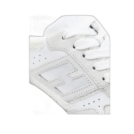 Panelled Lace-Up Sneakers