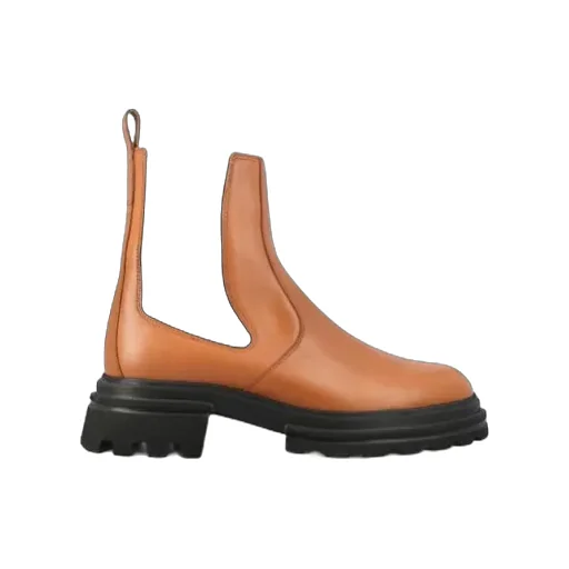 Round-Toe Chelsea Ankle Boots