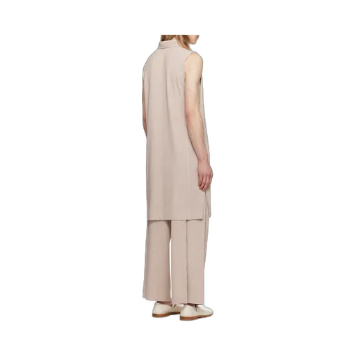 Sleeveless Pleated Top