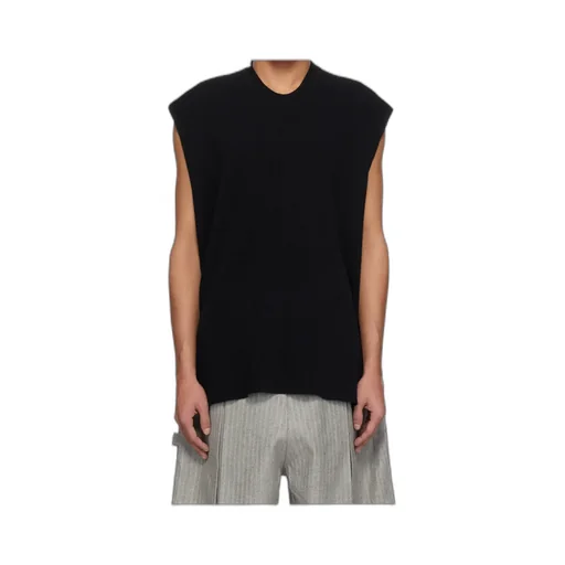 Tight Twist Cotton Knit Vest